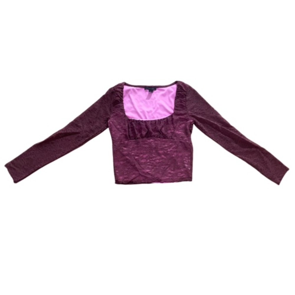 Purple Long Sleeve Top